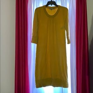 Yellow Sweater Dress
